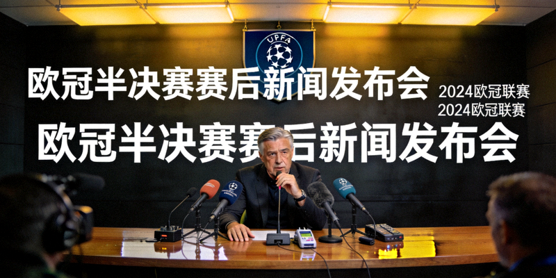 欧冠半决赛赛后新闻发布会现场 - 主教练接受采访